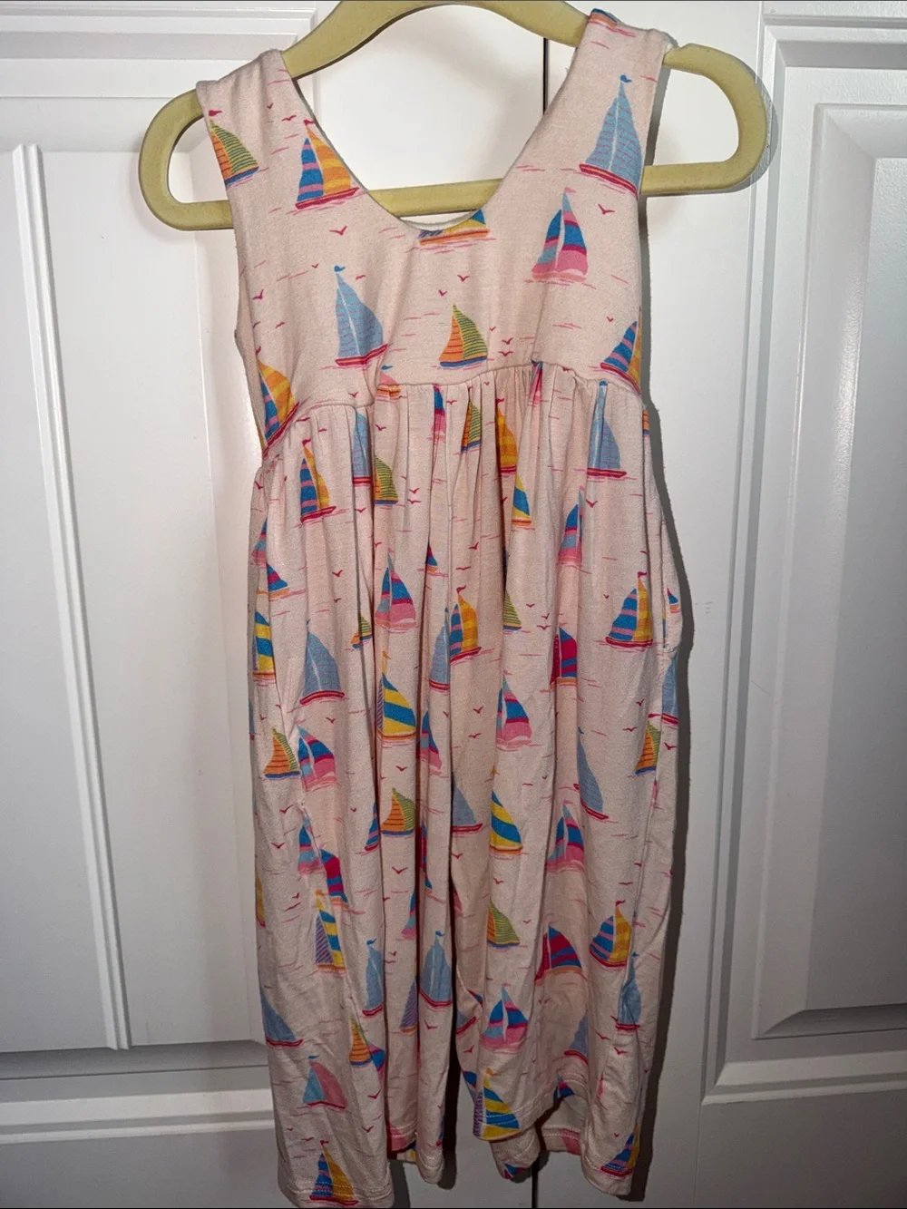 Sweet honey sailboat bamboo romper 2T